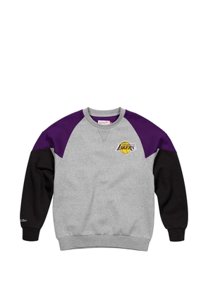 Mitchell & Ness NBA 'Los Angeles Lakers' crew colourblock sweatshirt - Grey