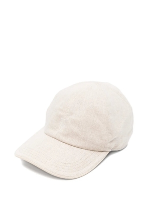 Eleventy logo-embroidered baseball cap - Neutrals