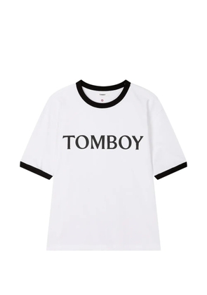 TOMBOY logo-print T-shirt - White