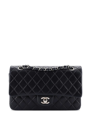 CHANEL Pre-Owned Classic Double Flap Bag Quilted Lambskin Medium shoulder bag - Black