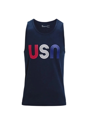 Under Armour logo-print tank top - Blue
