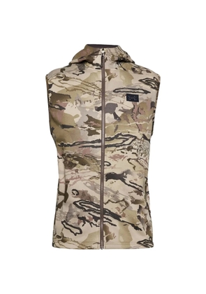Under Armour camouflage-pattern hooded gilet - Neutrals