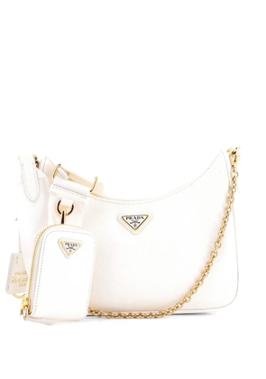Prada Pre-Owned Re-Edition 2005 Shoulder Bag Saffiano Leather Small crossbody bag - White