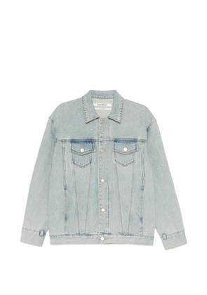 Kimhekim pearl embelished denim jacket - Blue