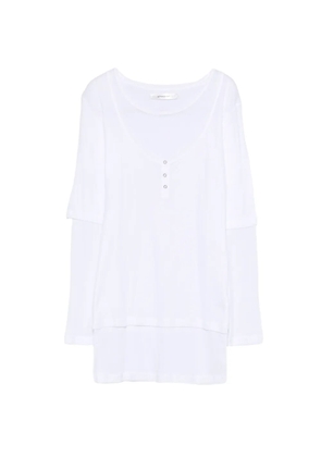 Gimaguas Gemma button mini dress - White