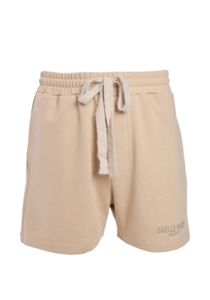 Gaelle drawstring track shorts - Neutrals