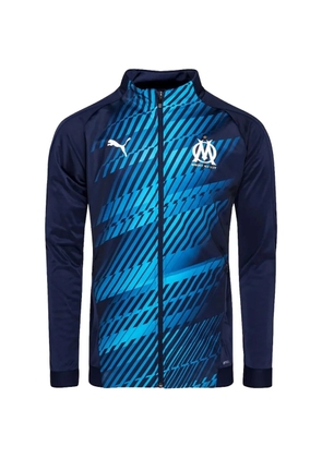 PUMA Olympique de Marseille logo-print long-sleeves T-shirt - Blue