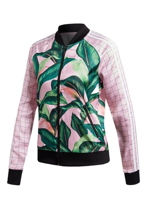 adidas floral check sweatshirt - Pink