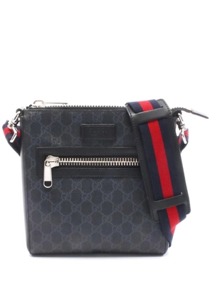 Gucci Pre-Owned 2016-2026 Small GG Supreme Web Messenger Bag crossbody bag - Black