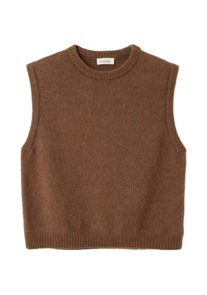 American Vintage crew-neck knitted top - Brown