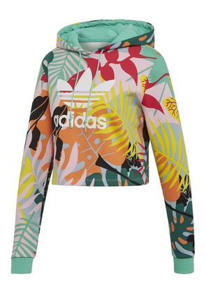 adidas cropped tropicalage sweatshirt - Yellow
