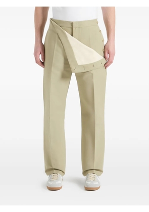 Manière De Voir Henri foldover trousers - Green