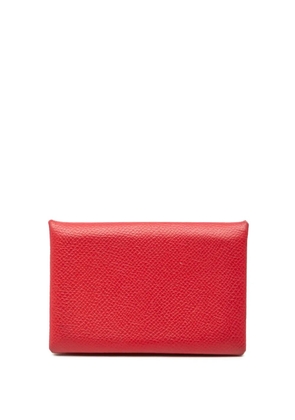 Hermès Pre-Owned 2016 Epsom Calvi card holder - Red