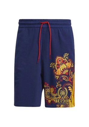 adidas paisley-print track shorts - Blue
