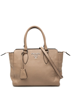 Prada Pre-Owned 2010-2025 Vitello Phenix satchel - Brown