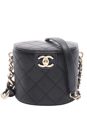 CHANEL Pre-Owned 2019 CC Quilted Lambskin Vanity Bag crossbody bag - Black