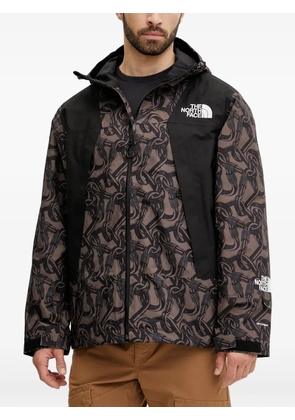The North Face hooded printed jacket - Brown
