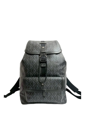 Christian Dior Pre-Owned 2010-2025 CD Diamond Coated Canvas Hit the Road backpack - Black