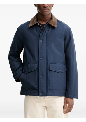 Marc O'Polo corduroy-collar water-repellent jacket - Blue