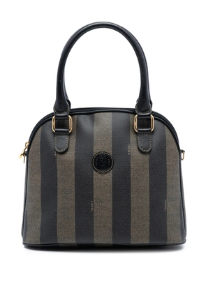 Fendi Pre-Owned 20th Century Pequin Coated Canvas Dome satchel - Brown