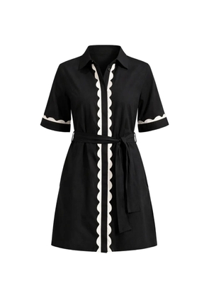 Seafolly belted mini dress - Black