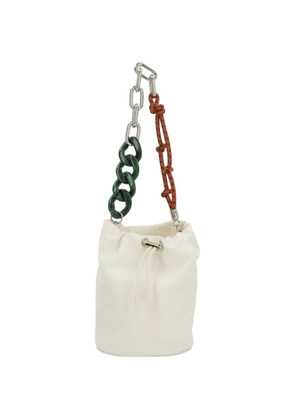 Plan C logo-detail bucket bag - Neutrals