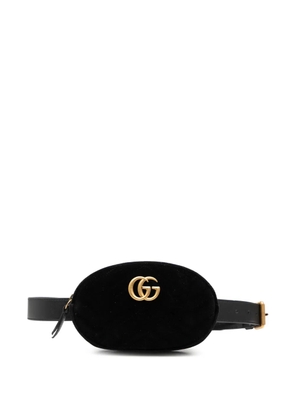Gucci Pre-Owned 2016-2026 GG Marmont Matelasse Velvet belt bag - Black