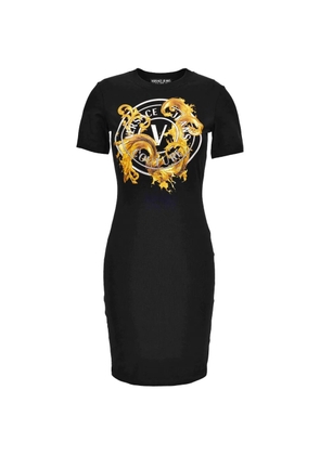 Versace Jeans Couture V-emblem dress - Black