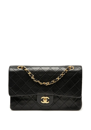 CHANEL Pre-Owned 1989-1991 Medium Classic Lambskin Double Flap shoulder bag - Black