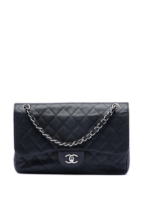 CHANEL Pre-Owned 2012 Jumbo Classic Caviar Double Flap shoulder bag - Black