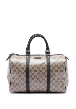 Gucci Pre-Owned 2016-2026 Medium GG Crystal Joy boston bag - Brown