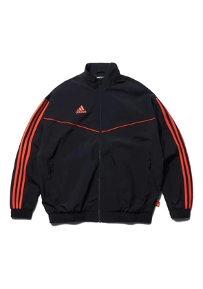 adidas contrasting-logo jacket - Black
