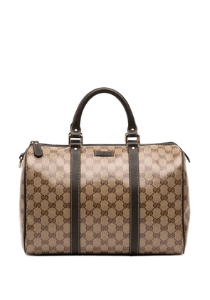 Gucci Pre-Owned 2016-2026 Medium GG Crystal Joy boston bag - Brown