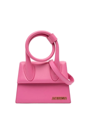 Jacquemus Pre-Owned 2022-2025 Leather Le Chiquito Noeud satchel - Pink