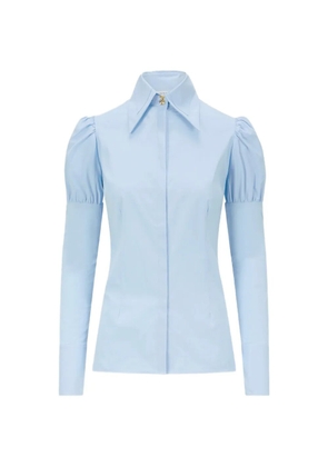 Violante Nessi sculptural-sleeve button shirt - Blue