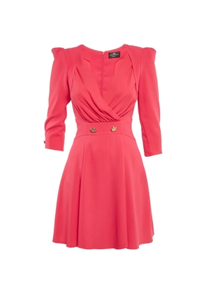 Elisabetta Franchi V-neck button dress - Pink