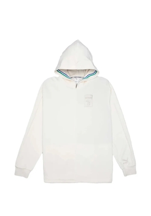 PUMA Big Sean Velour logo detail hoodie - White