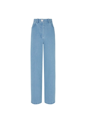 Violante Nessi Lily Jeans hexagonal pocket straight-leg jeans - Blue