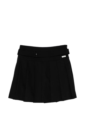 Kimhekim belt pleated mini short - Black