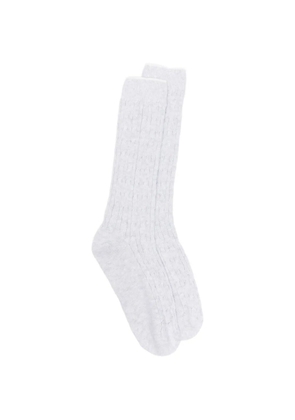 Eleventy cable-knit socks - Grey