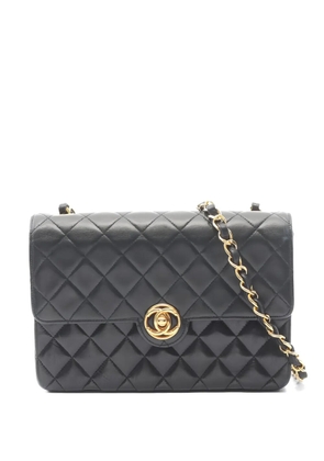 CHANEL Pre-Owned 1989-1991 mini Matelassé chain shoulder bag - Black