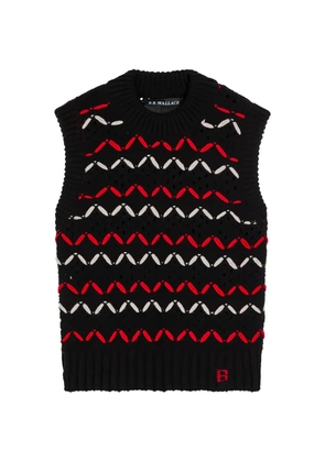 B.B. Walace Neel knitted vest - Black