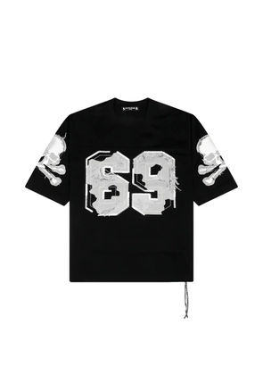 Mastermind Japan distressed patch T-shirt - Black