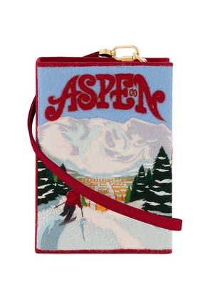 Olympia Le-Tan aspen embroidered clutch bag - Blue