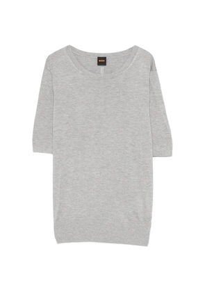 BOSS Fiaffu round-neck T-shirt - Grey