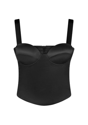 Violante Nessi Vermeer shaped-cups top - Black