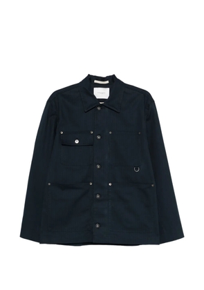 Paolo Pecora buttoned patch-pocket overshirt - Blue