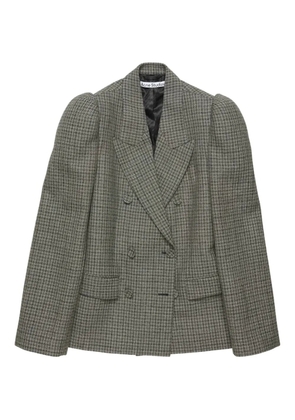 Acne Studios houndstooth double-breasted blazer - Black