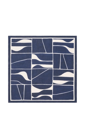BOMPARD geometric printed square scarf - Blue