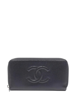 CHANEL Pre-Owned 2013-2014 Coco-mark wallet - Black